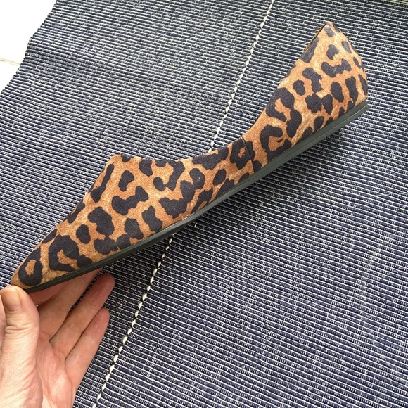 COPY - Franco Sarto size 9 d’Orsay flats new without tags Leopard print - Picture 6 of 8